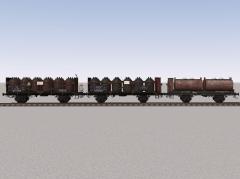 G&uuml;terwagen f&uuml;r besondere Ladeg&uuml;ter der DB und DRG  � Set 2 (V80NJW30031 )