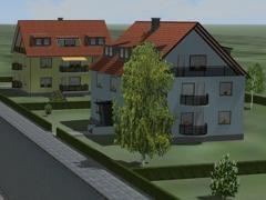 Zweigeschossige Wohnh�user im Set