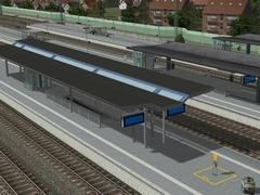 Bahnsteigdach Nienburg und Treppenaufg�nge
