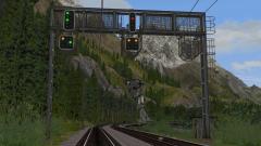 Lichtsignale der SBB vom Typ L auf Signalbr&uuml;cken (V80NSM20085 )