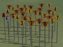 Langsamfahrsignale Lf1, Lf2 & Lf3 (Set 1) (V80NSW10001 )