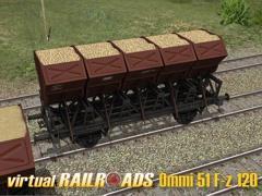 Muldenkippwagen Ommi 51 F-z 120 der DB
