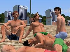 M�nner Baden Set 2