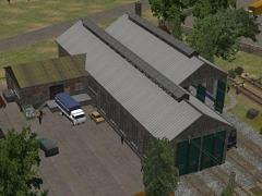 Lokschuppen 4 st�ndig (Set)